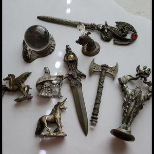 Lot of pewter figurines